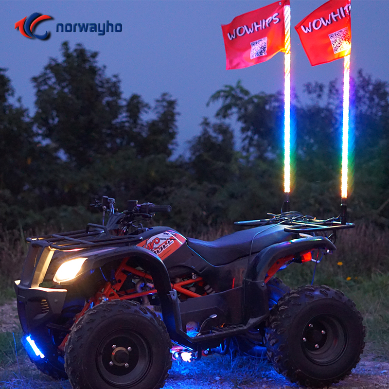NWH-WIC Pértigas LED envueltos Dream/Chasing/Dansing Color para ATV/UTV/RZR